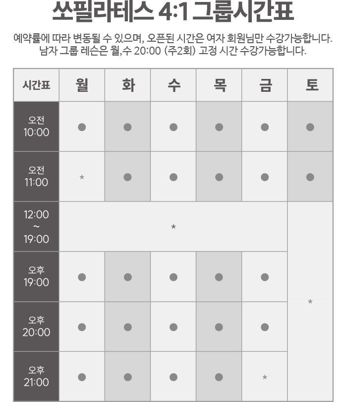 time table